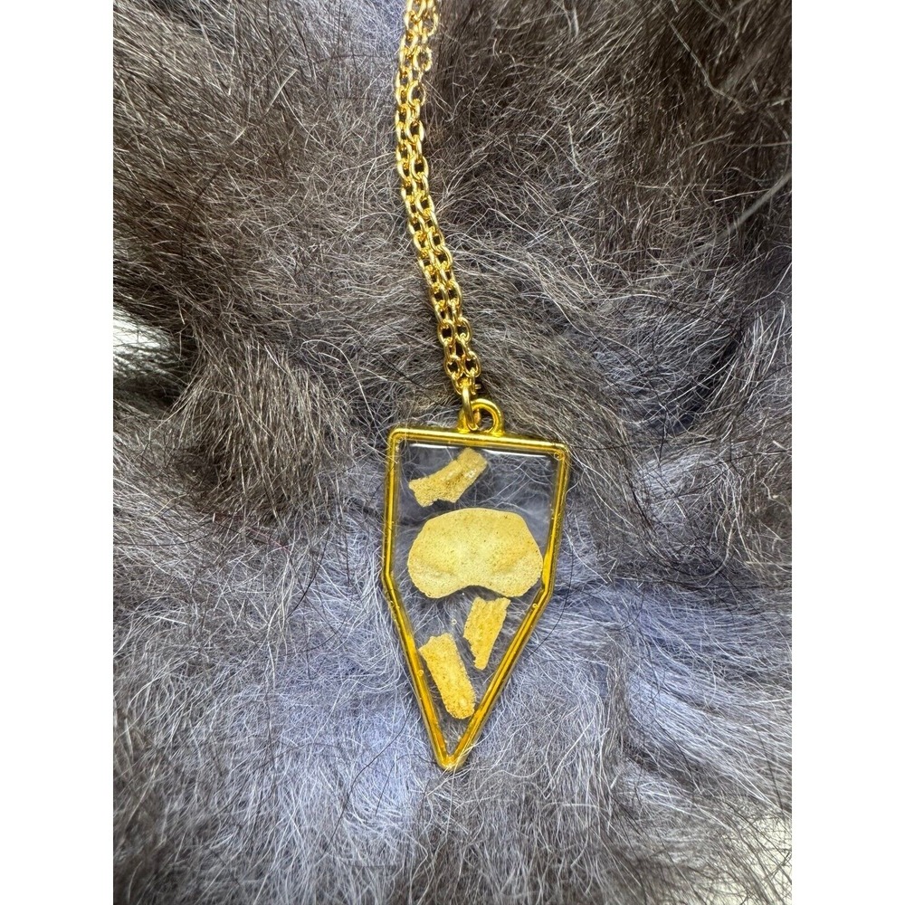 Small critter taxidermy handmade resin necklace